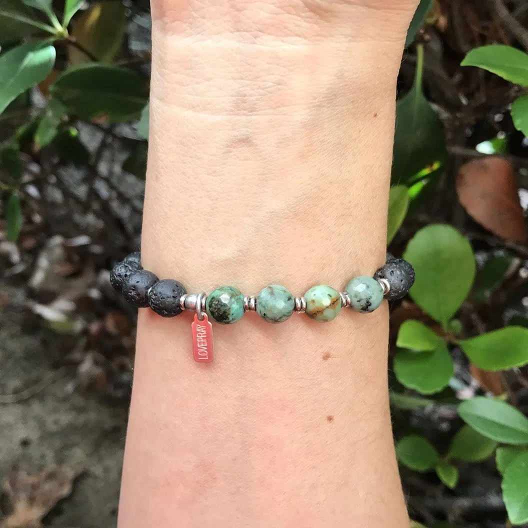 Throat Chakra Aromatherapy Bracelet