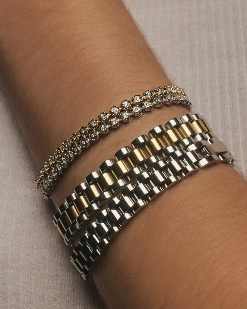 Timepiece Bracelet- Silver