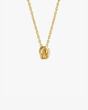 Unity drop necklace gold