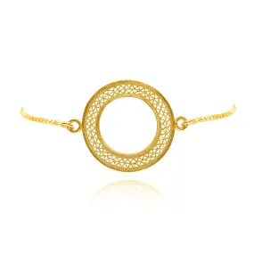 VALERIA GOLD MEDIUM ADJUSTABLE BRACELET FILIGREE