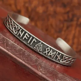 Valknut and Runes Bangle