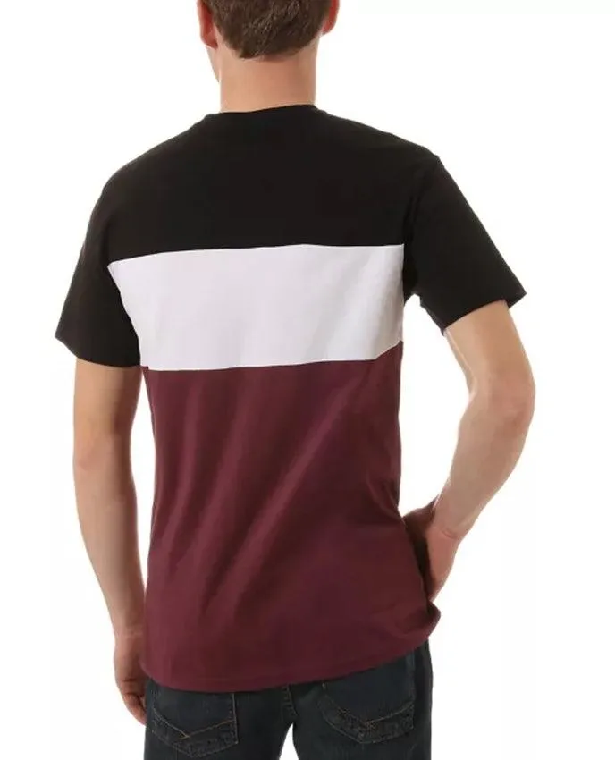 VANS Mens Retro Logo T-Shirt in Prune Black - Style VN0A45B7TQR1