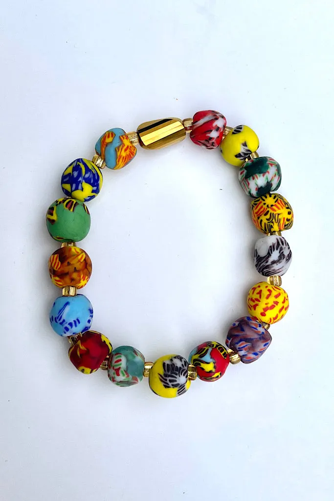 Volta Hand Painted Bead Bracelet