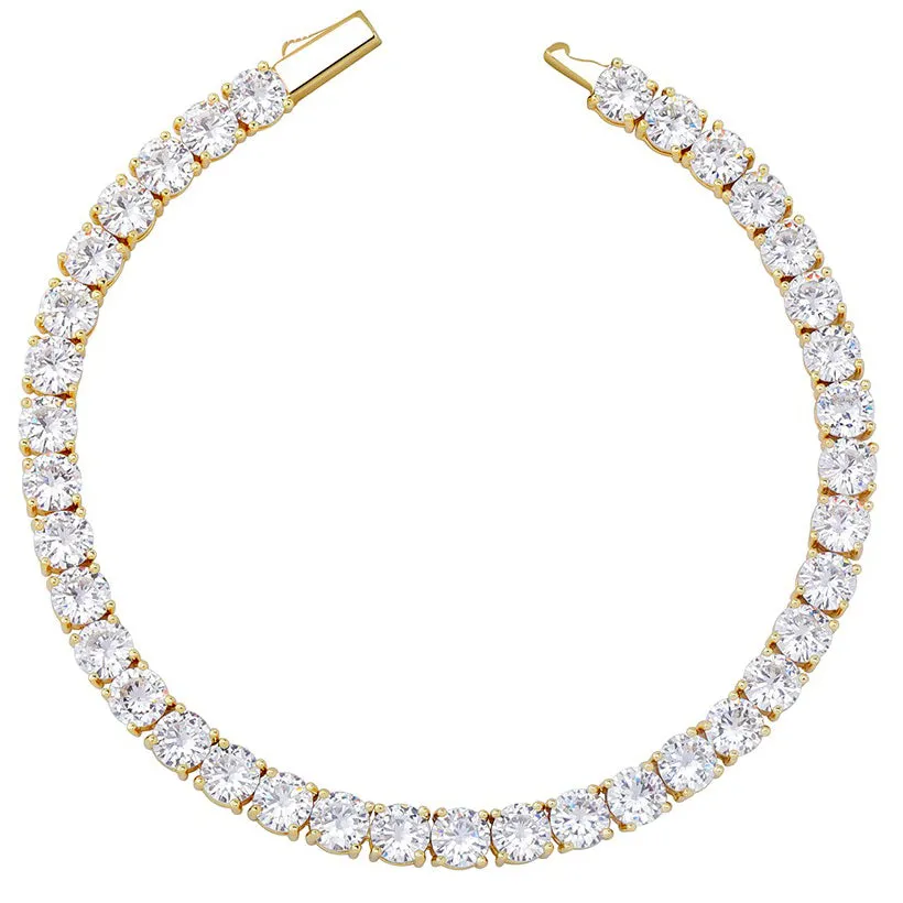 VVS Moissanite Tennis Bracelet in Gold Vermeil