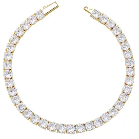 VVS Moissanite Tennis Bracelet in Gold Vermeil