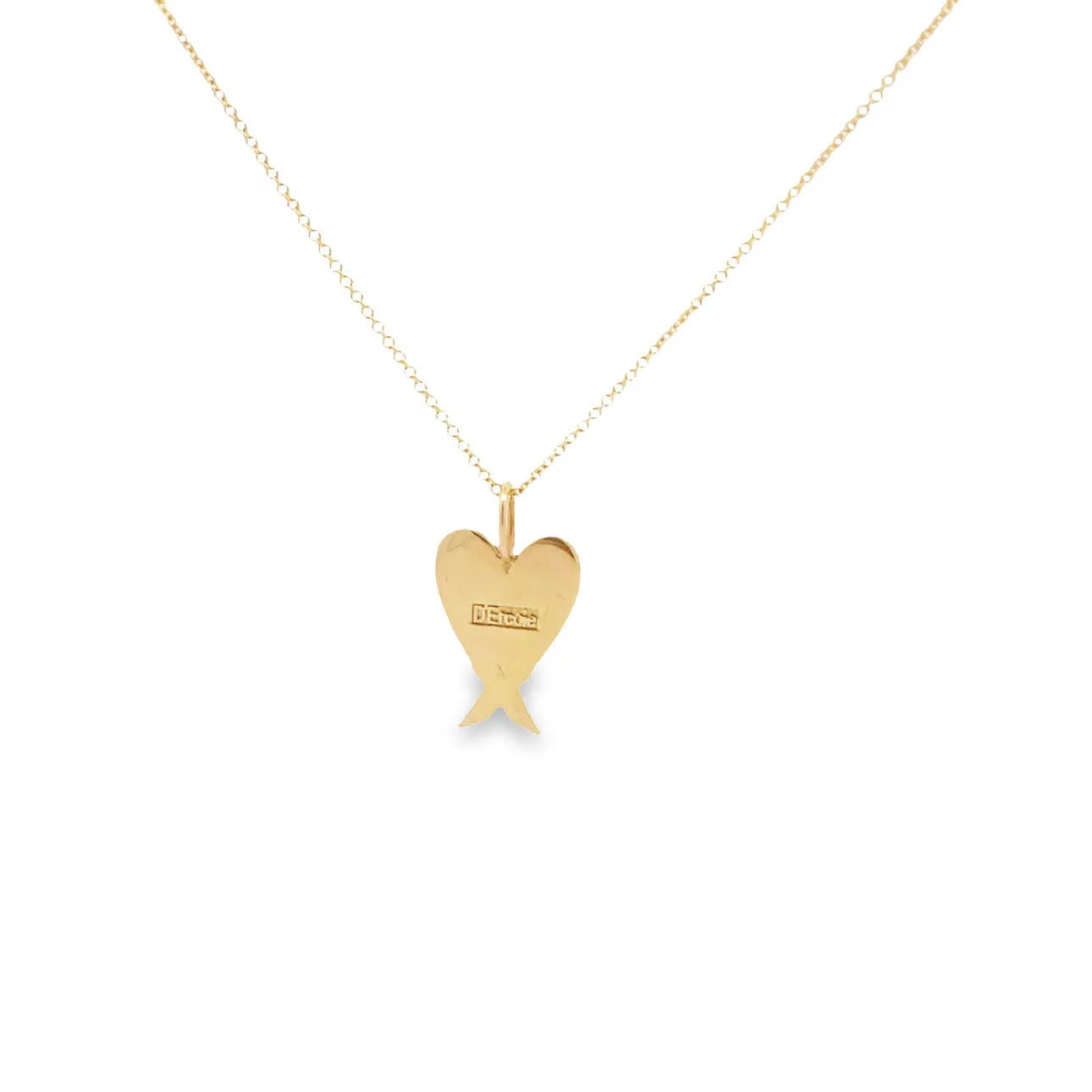 WD986 14kt Wings Shaped like Heart Pendant only