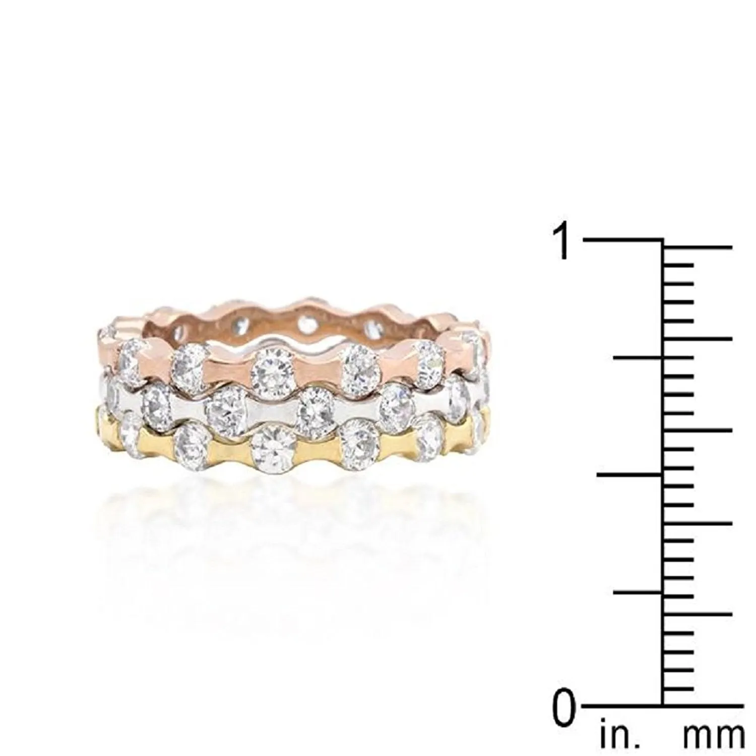 WildKlass Tri-tone Stackable Rings