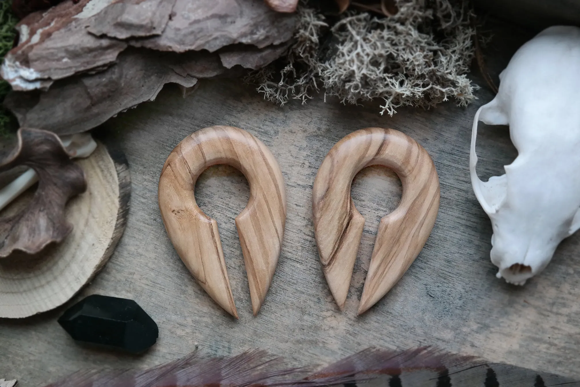 Wooden Teardrop Hangers